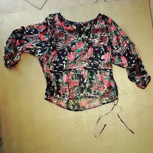 Lucky Brand sheer blouse